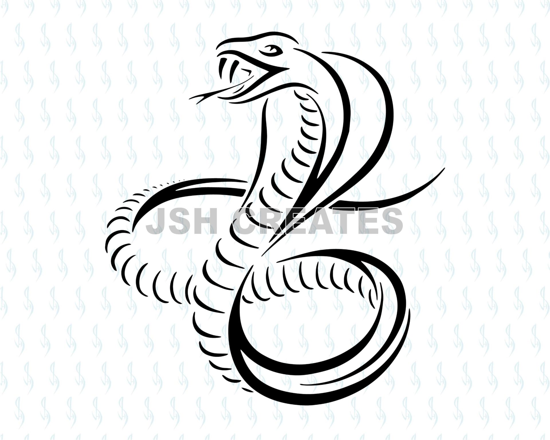 Cobra Snake SVG Design