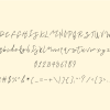 All alphabet letters, numbers, characters and punctuation for Master Class font.