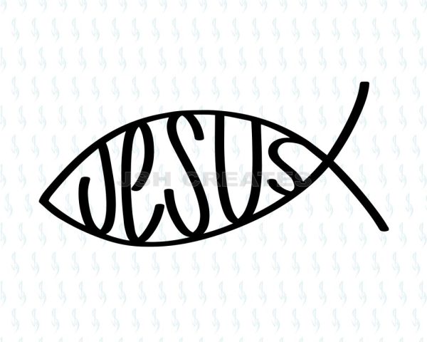 Jesus Fish SVG Design 2