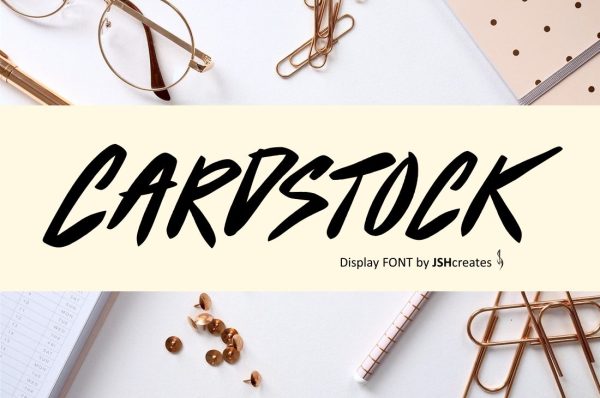 Cardstock Font