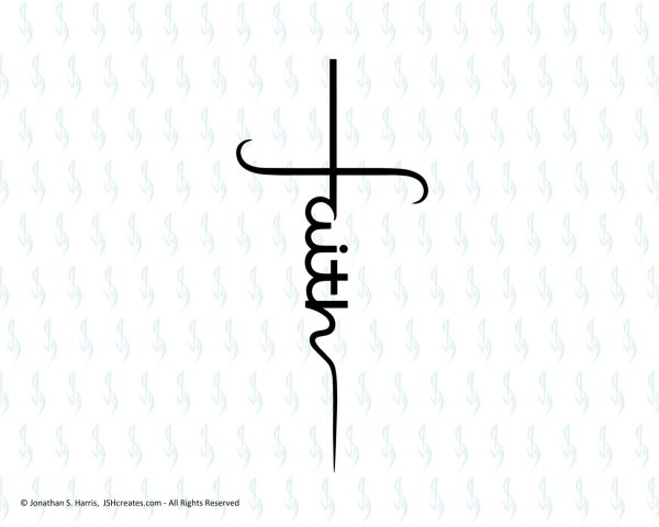 Faith Cross SVG Design