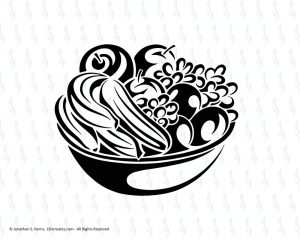 Fruit Bowl SVG Design
