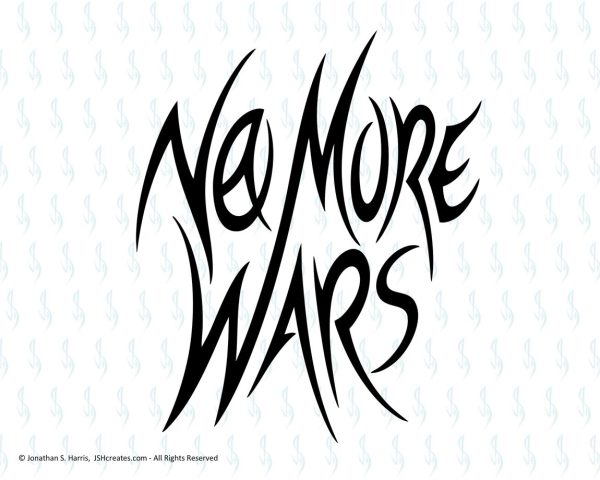 No More Wars SVG Design