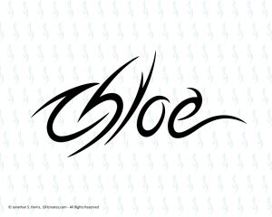 Tribal Name Chloe SVG Design