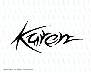 Tribal Name Karen SVG Design