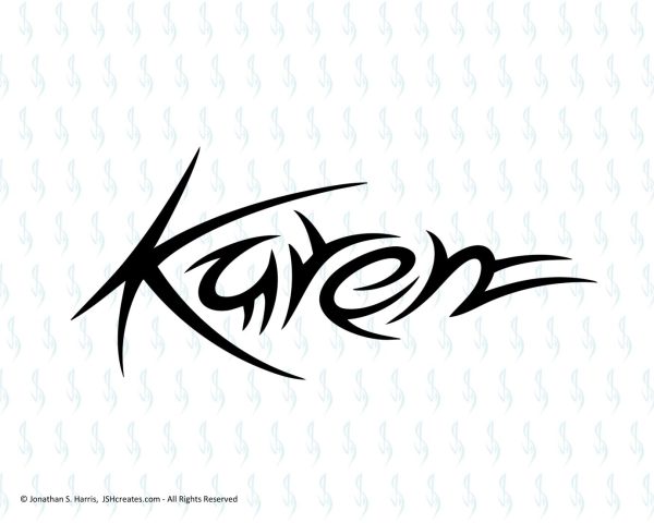 Tribal Name Karen SVG Design