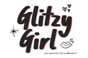 Glitzy Girl Font