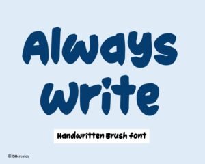 Always Write Font