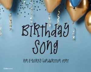 Birthday Song Font