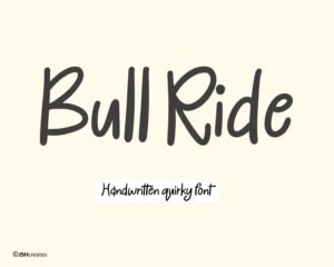 Bull Ride Font