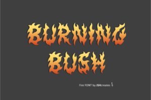 Burning Bush Font