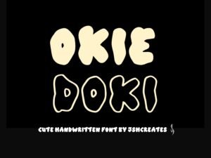 Okie Doki Font