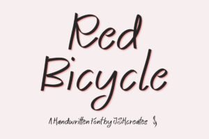 Red Bicycle Font