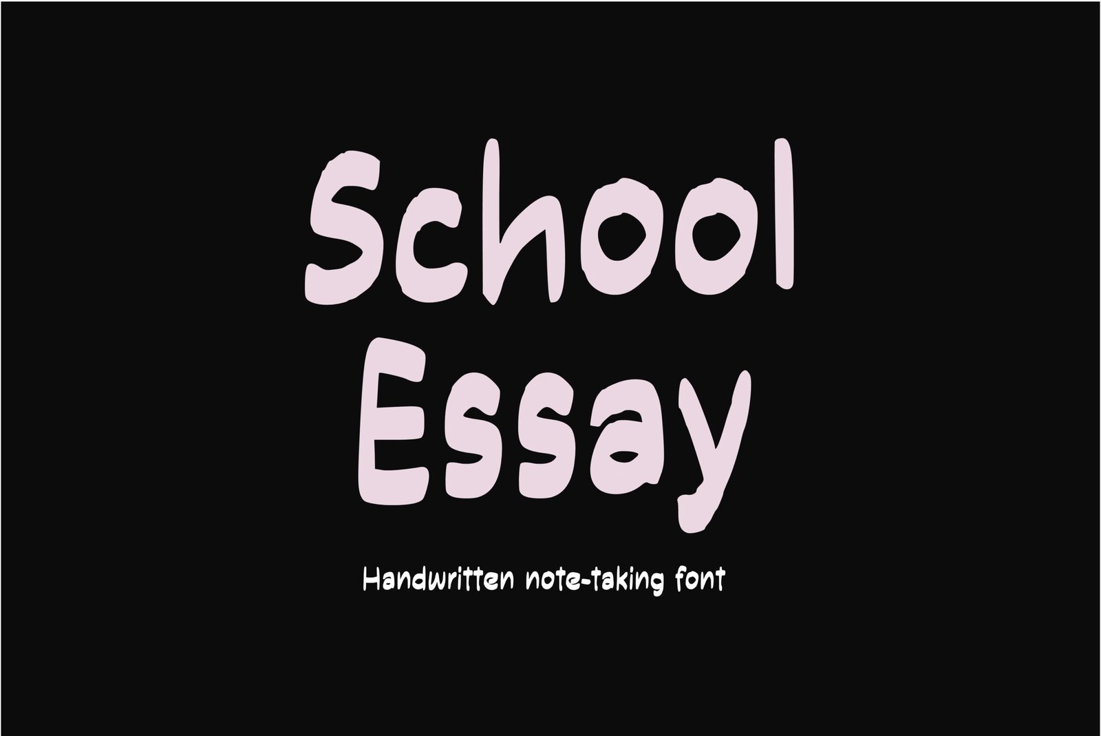 School Essay Font