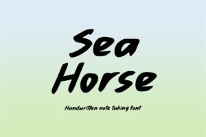 Seahorse Font