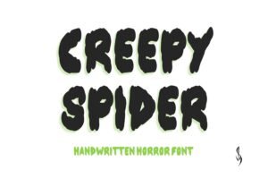 Creepy Spider Font