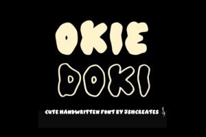 Okie Doki Font