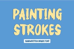 Painting Strokes Font