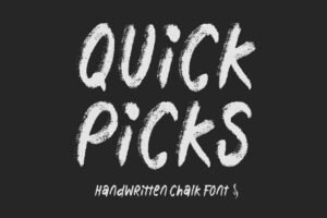 Quick Picks Font