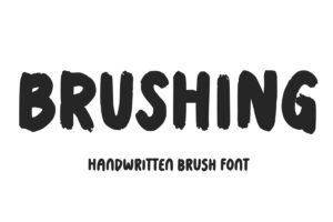 Brushing Font
