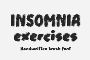 Insomnia Exercises Font