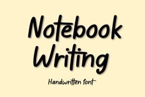 Notebook Writing Font